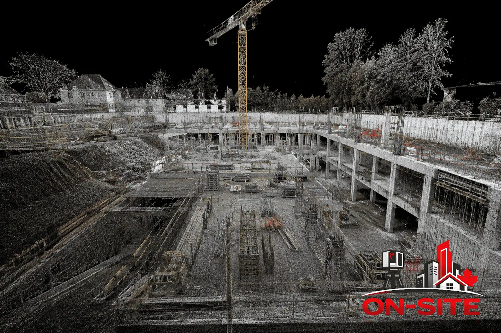 Scan to BIM isometric wireframe model output from laser scan data